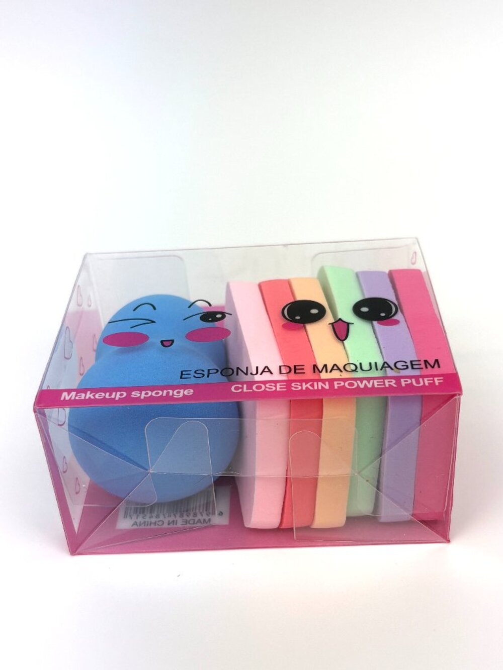 7 pieces set of cute colorful beauty makeup sponges and powder puffs. New - Picture 5 of 7